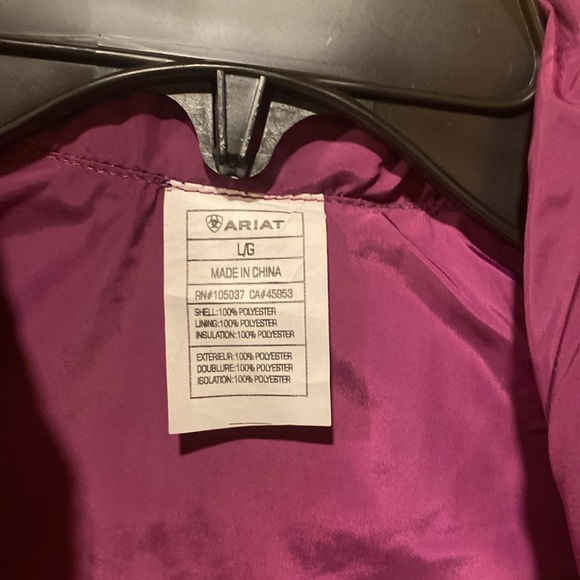 Ariat unisex Youth Emma Reversible Vest New with tags Size large kids - Picture 6 of 9